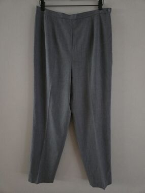 Talbots Pure Wool Gray Dress Pants Women's Size 16 Made in Japan Career- DESC